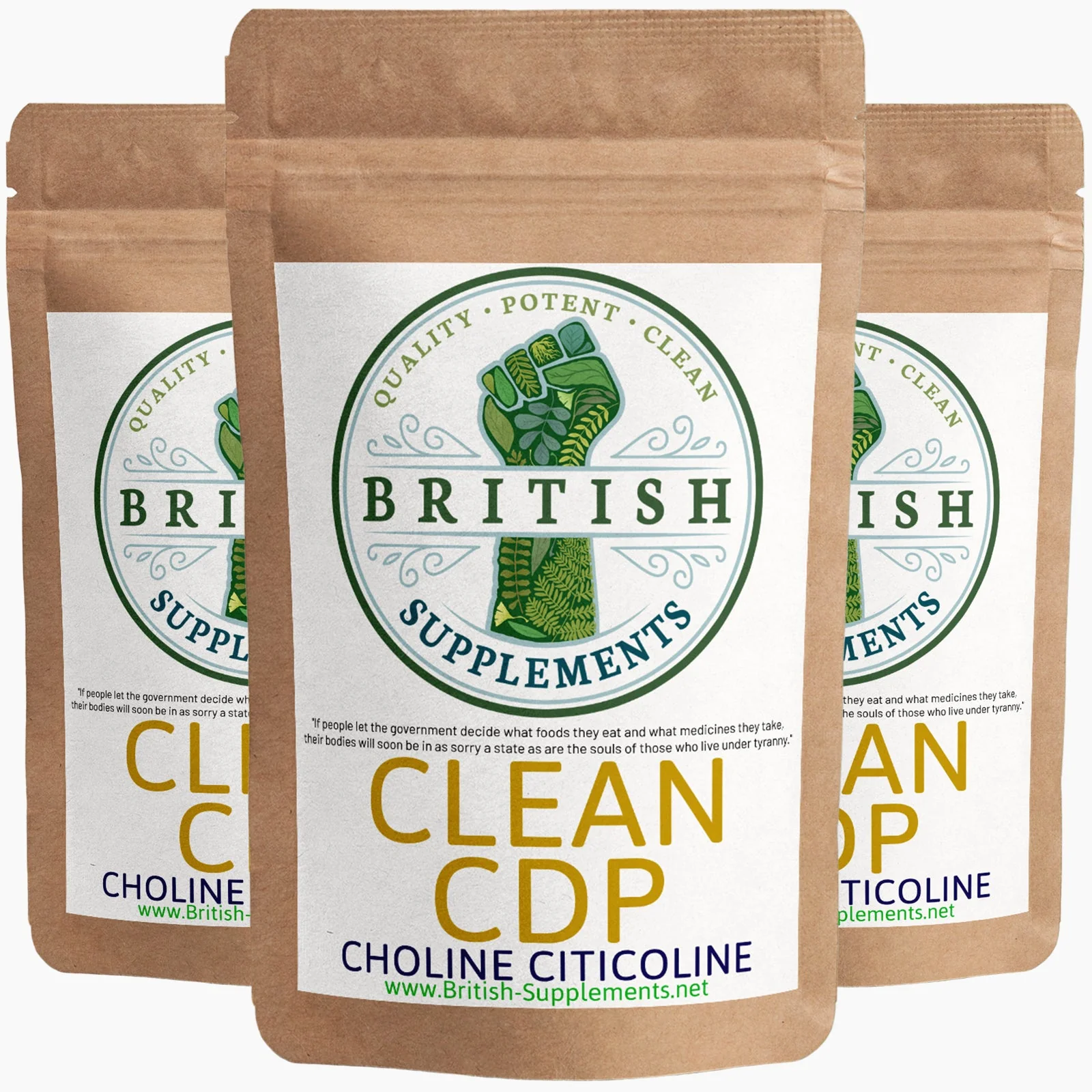 Clean Genuine CDP Choline Citicoline + Uptake Blend