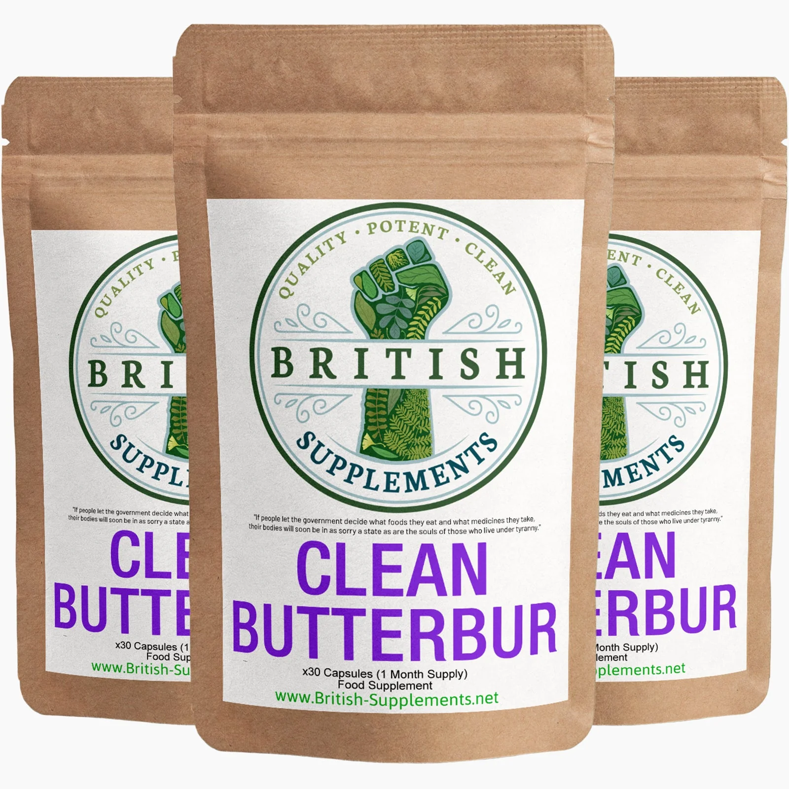 Clean Genuine Butterbur Supplement