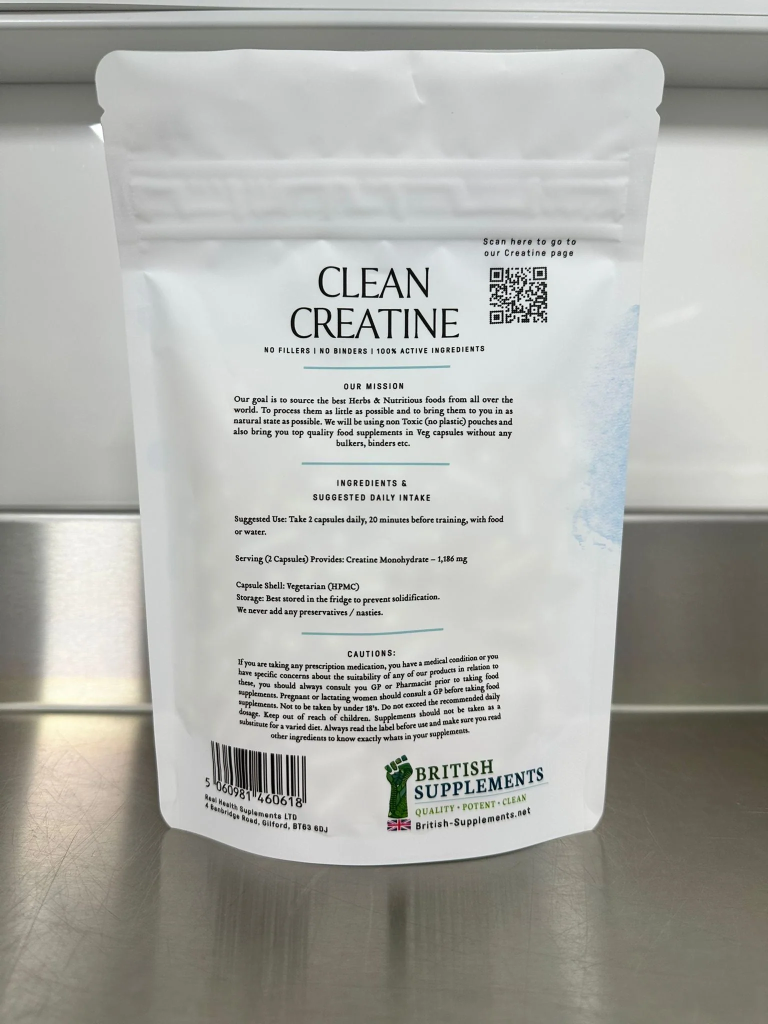 Clean Genuine Creatine Monohydrate, 1,186mg per serving - Image 5