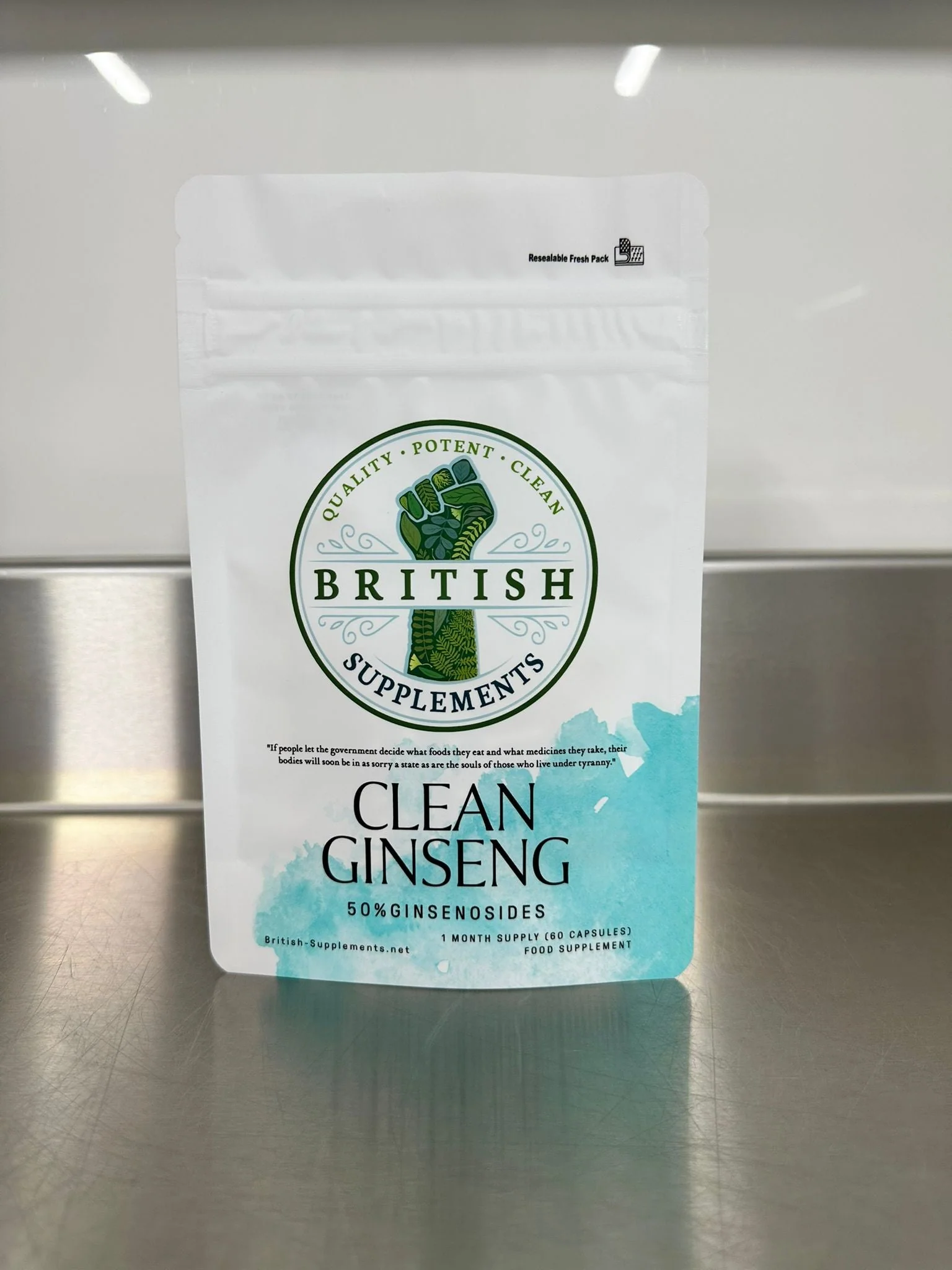 Clean Ginseng Panax 13,662mg (222.7mg Ginsenosides) - Image 2