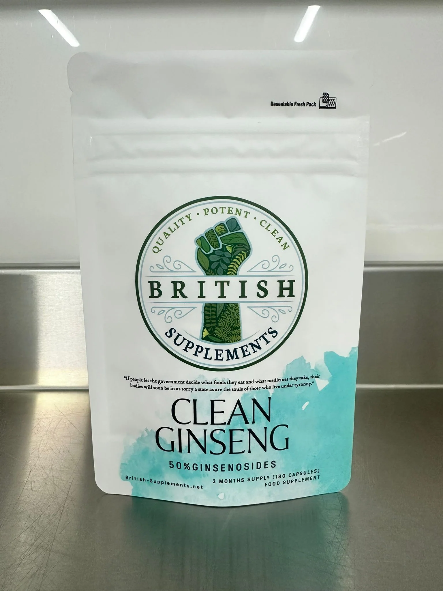 Clean Ginseng Panax 13,662mg (222.7mg Ginsenosides) - Image 4
