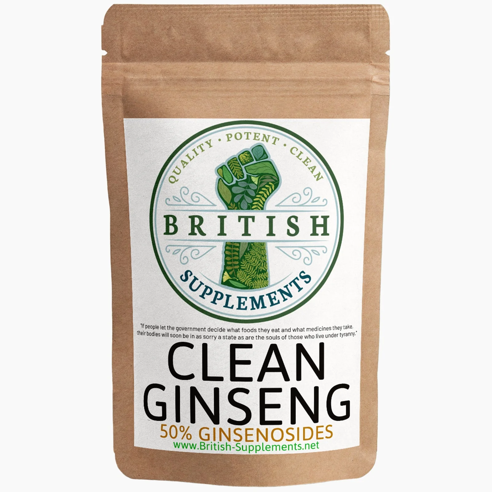 Clean Ginseng Panax 13,662mg (222.7mg Ginsenosides) - Image 7