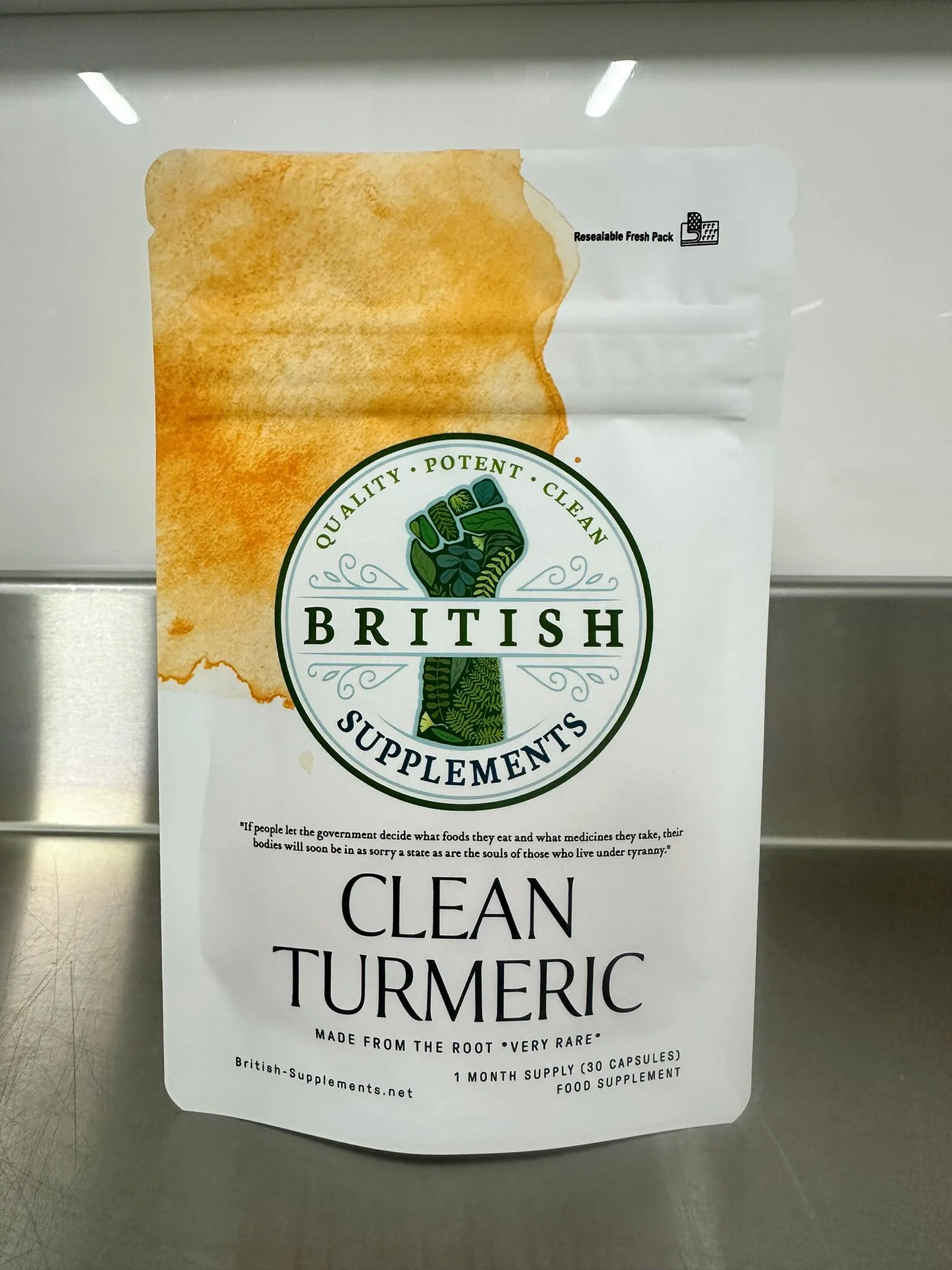 Clean Genuine Indian Turmeric Extract + Uptake Blend - Image 2