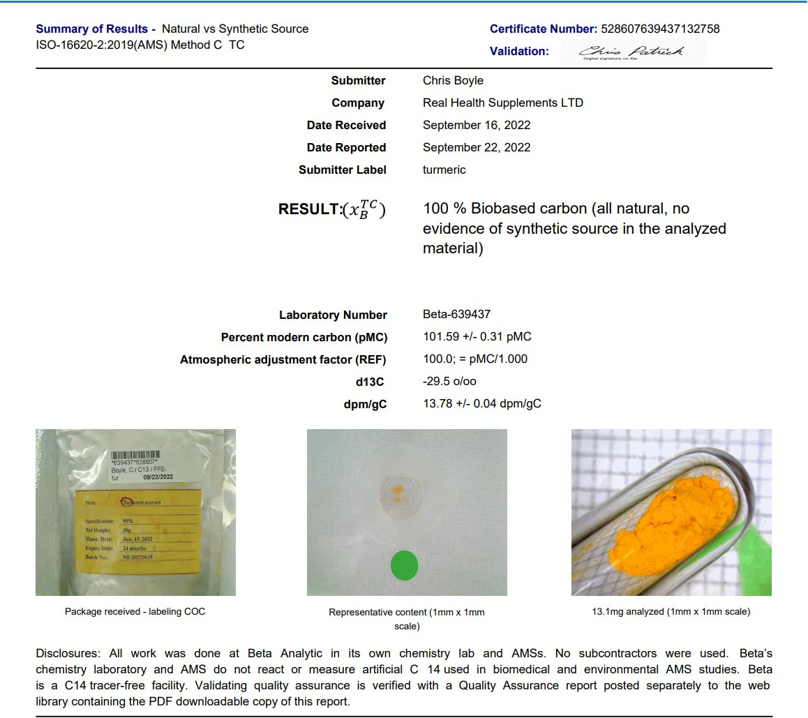 Clean Genuine Indian Turmeric Extract + Uptake Blend - Image 8