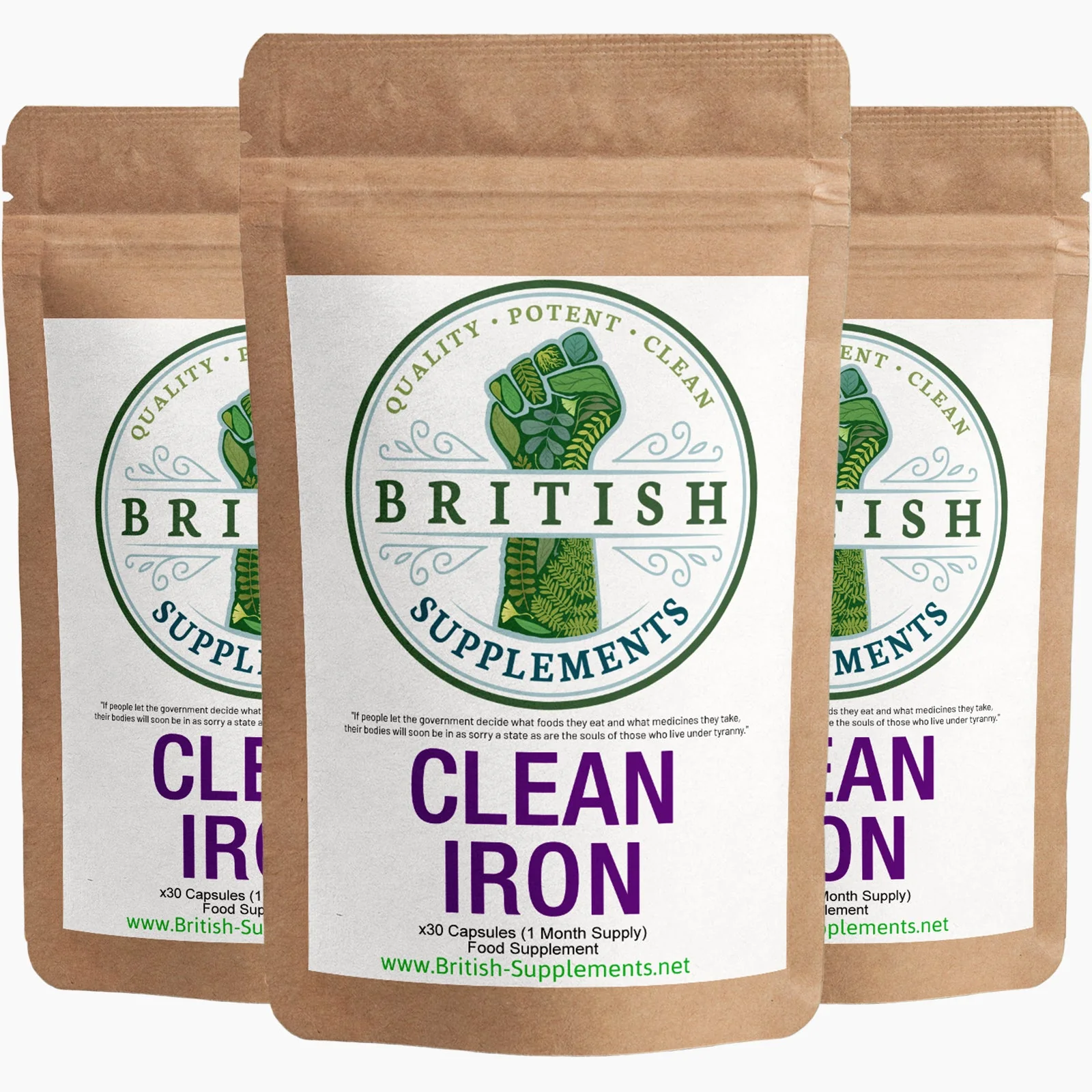 Clean Genuine Iron Supplement