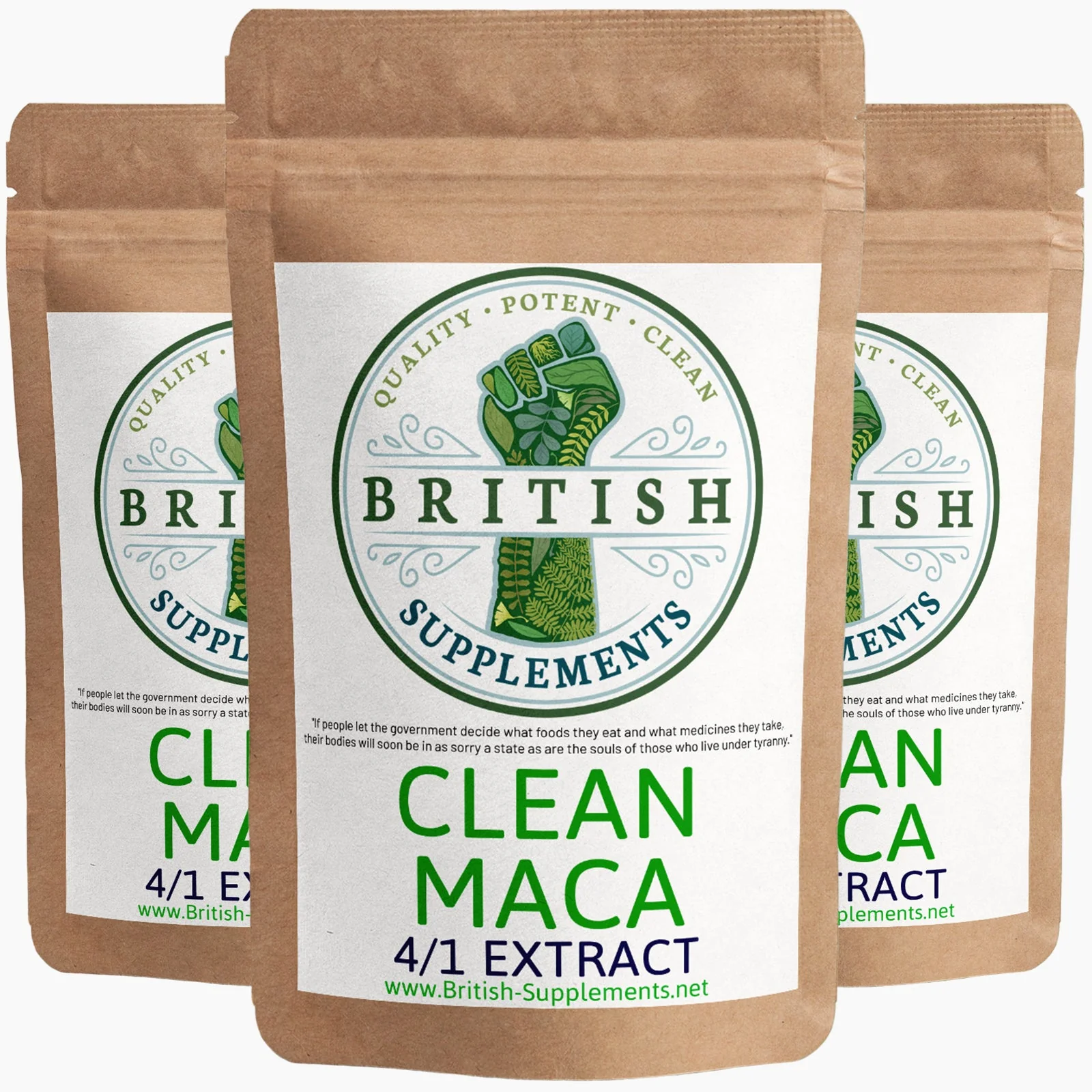 Clean Genuine Maca Extract 1,444mg + Uptake Blend