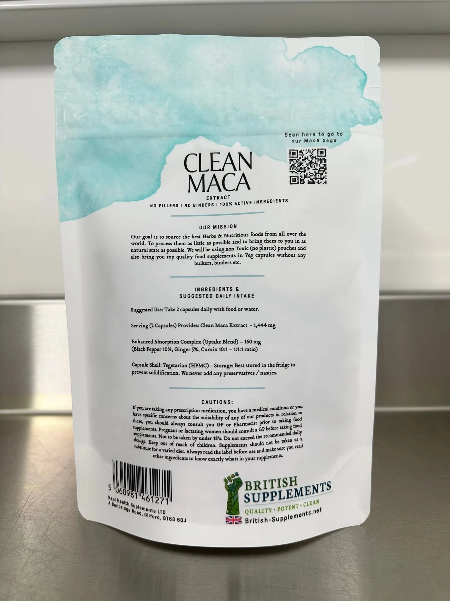 Clean Genuine Maca Extract 1,444mg + Uptake Blend - Image 5