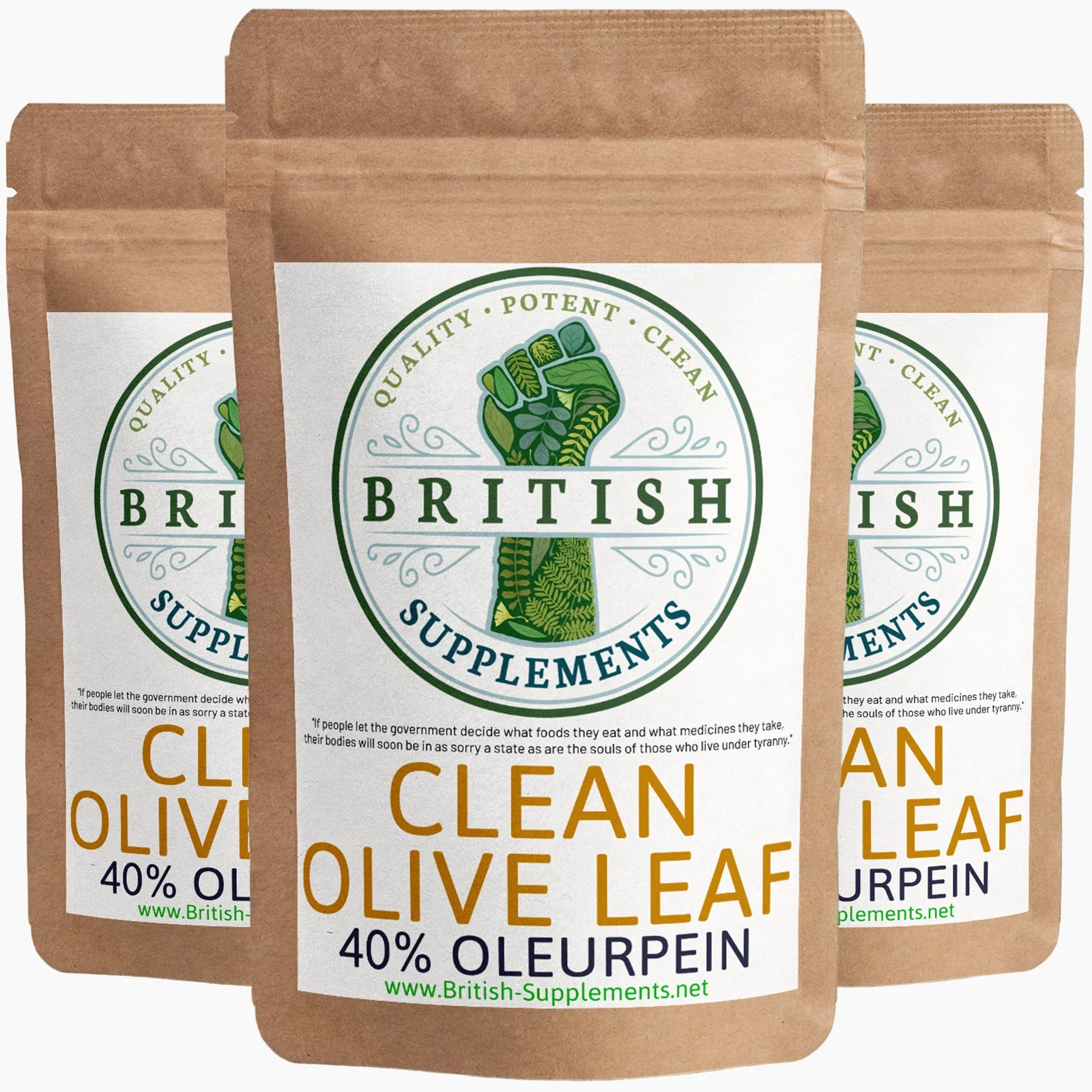 Clean Genuine Olive Leaf Extract + Uptake Blend