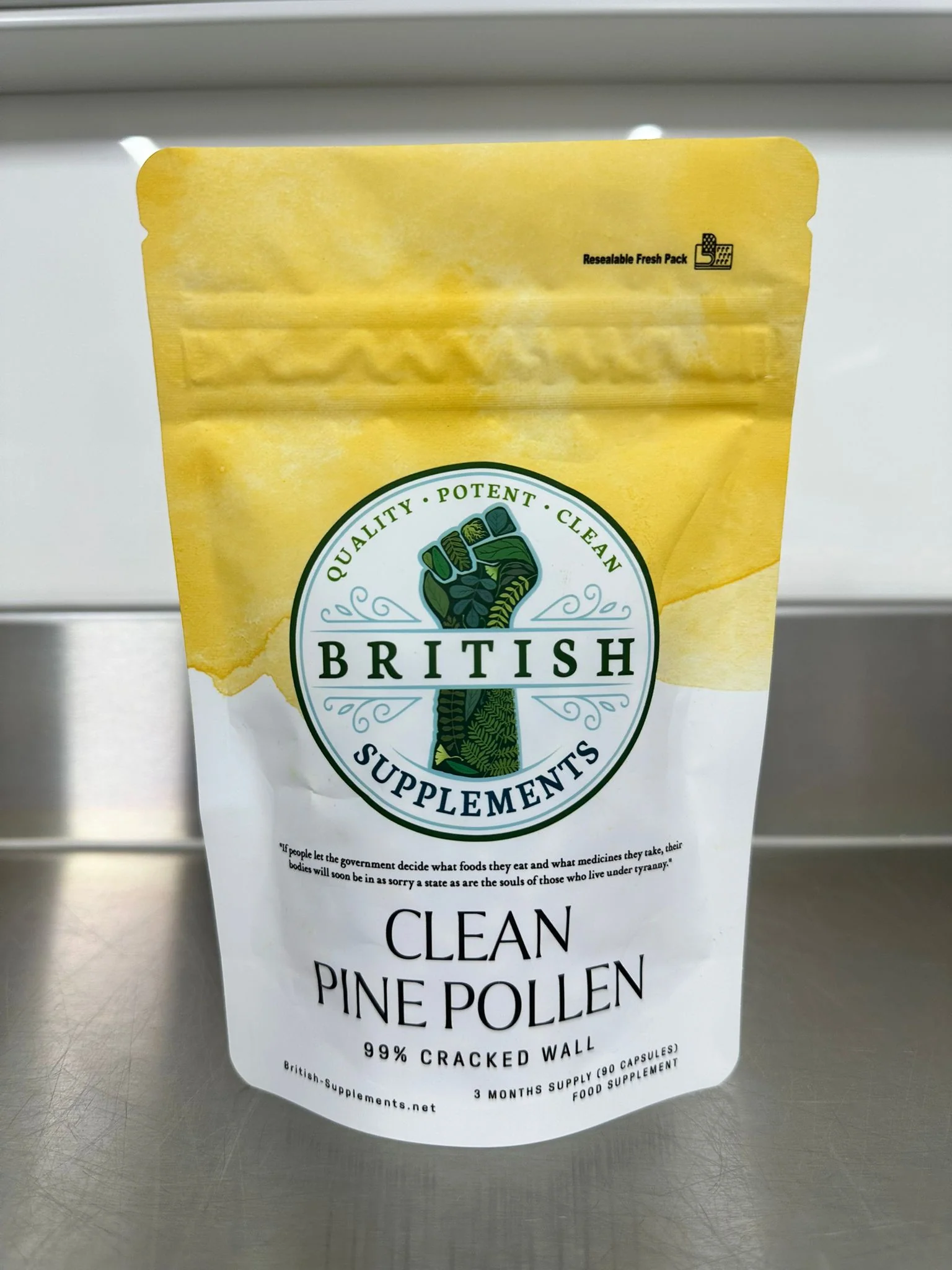 Clean Genuine Pine Pollen Capsules 422mg (99% Cracked Wall) - Image 4