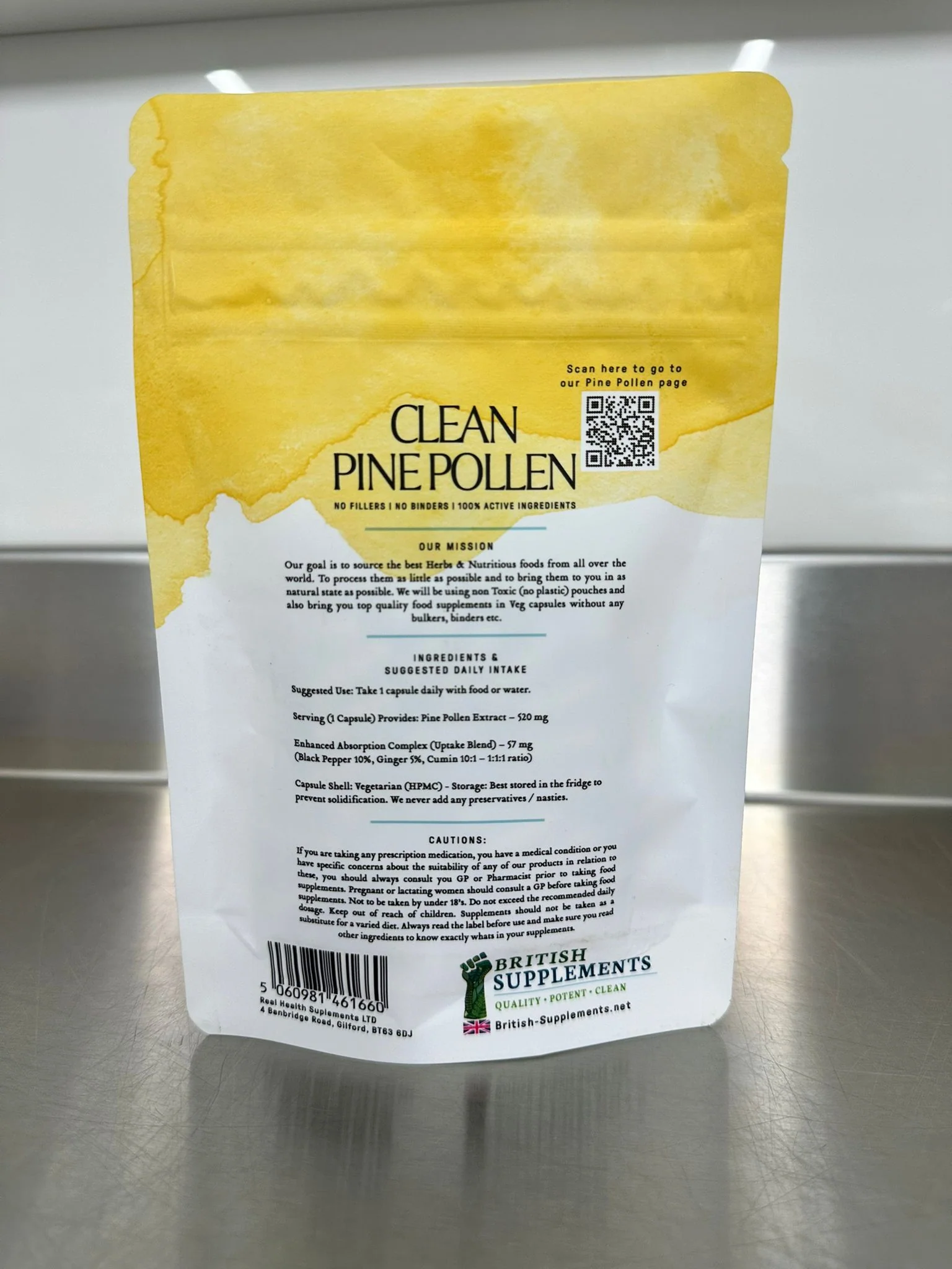 Clean Genuine Pine Pollen Capsules 422mg (99% Cracked Wall) - Image 5