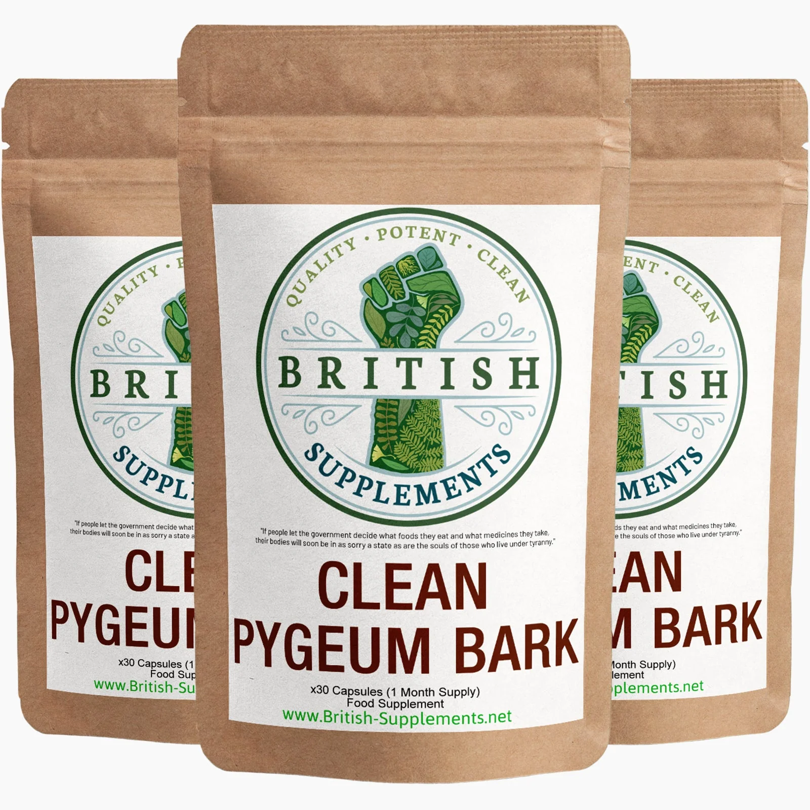Clean Genuine Pygeum Bark Supplement