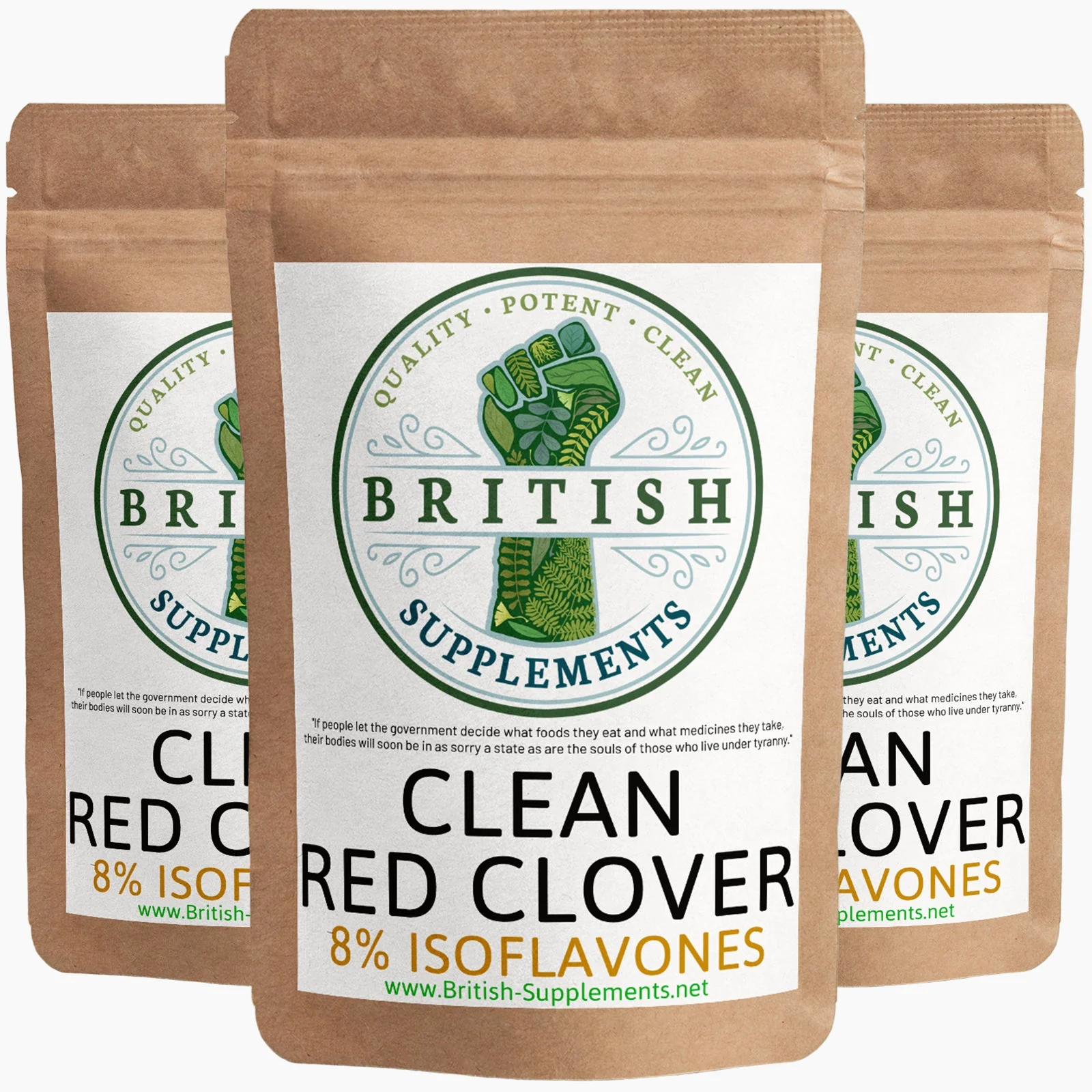 Clean Genuine Red Clover 8,814mg (Isoflavones 54mg) + Uptake Blend