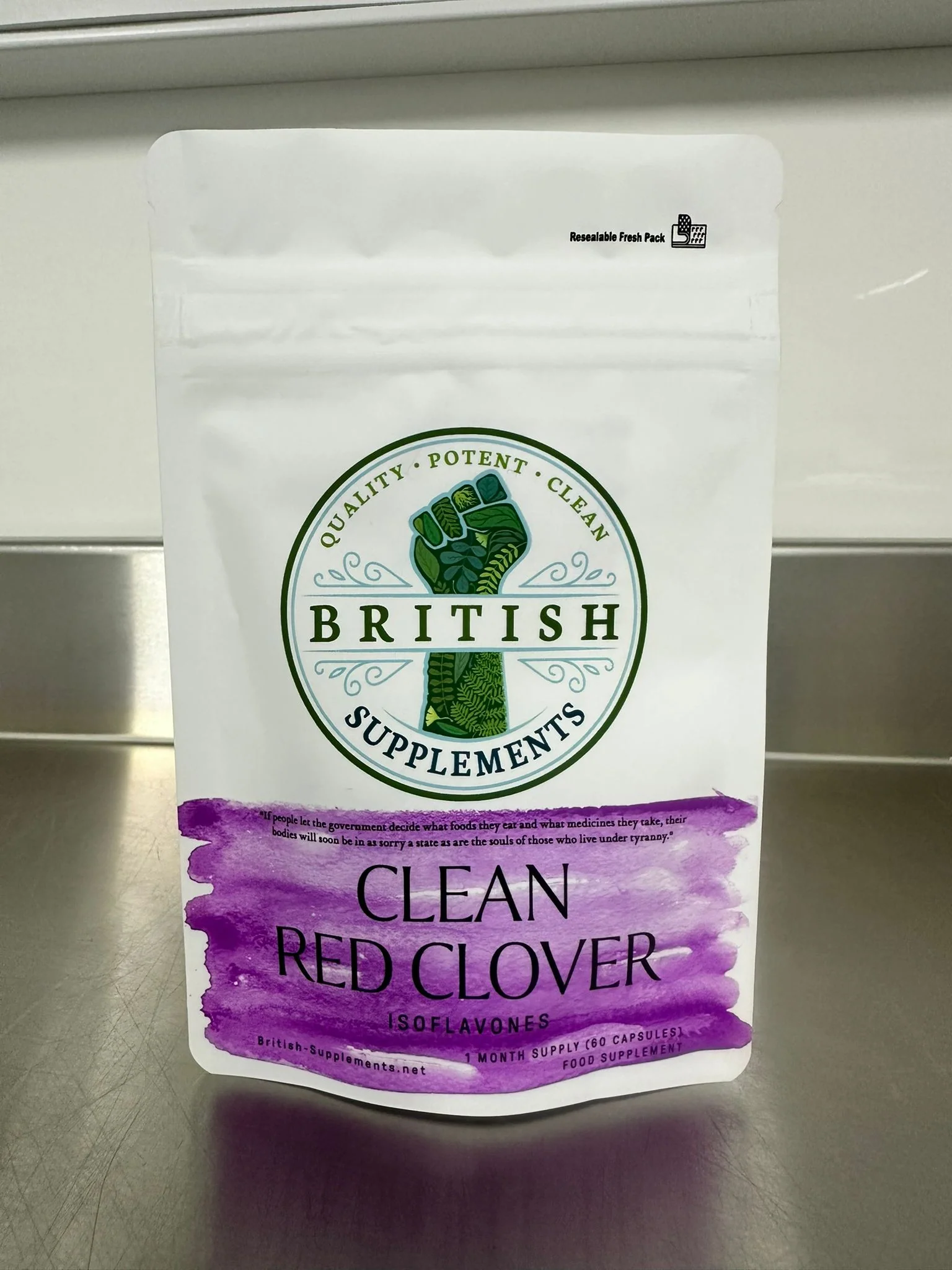 Clean Genuine Red Clover 8,814mg (Isoflavones 54mg) + Uptake Blend - Image 2