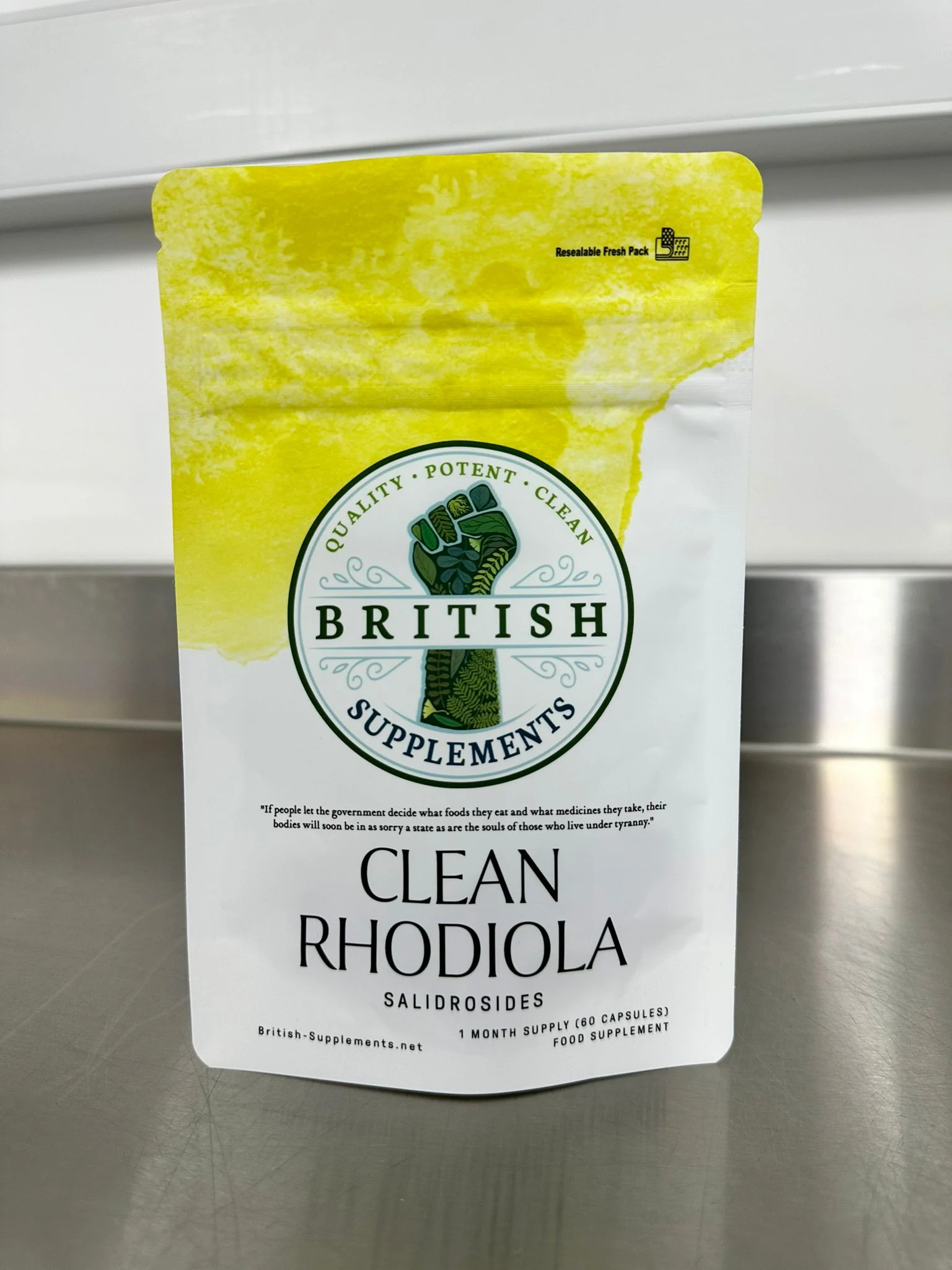 Clean Genuine Rhodiola Rosea Extract 238mg (1,428mg) (4% Salidrosides 9.52mg) - Image 2