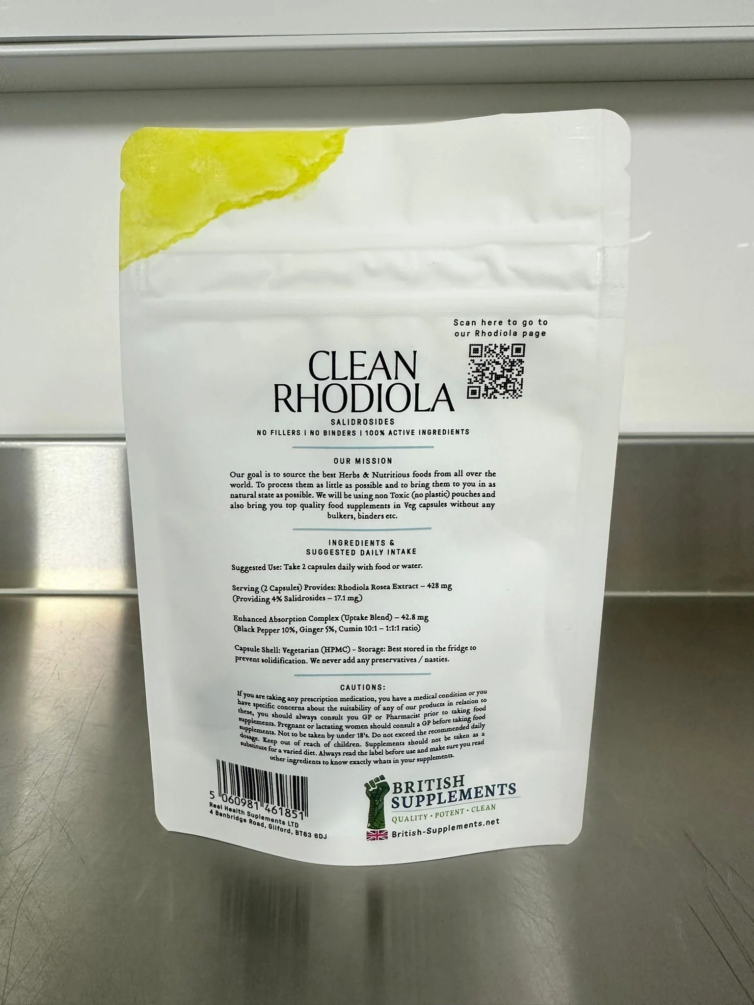 Clean Genuine Rhodiola Rosea Extract 238mg (1,428mg) (4% Salidrosides 9.52mg) - Image 5