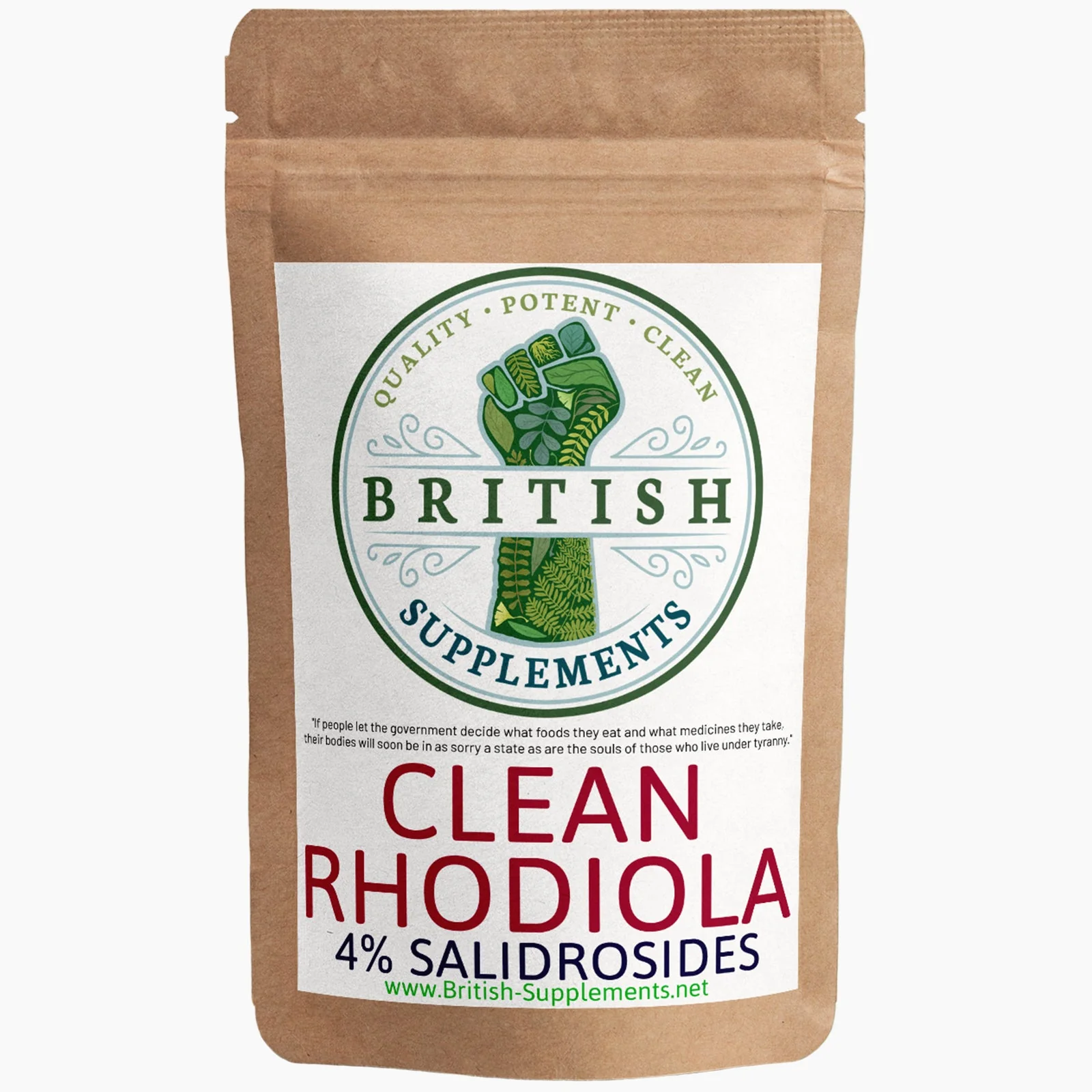 Clean Genuine Rhodiola Rosea Extract 238mg (1,428mg) (4% Salidrosides 9.52mg) - Image 7