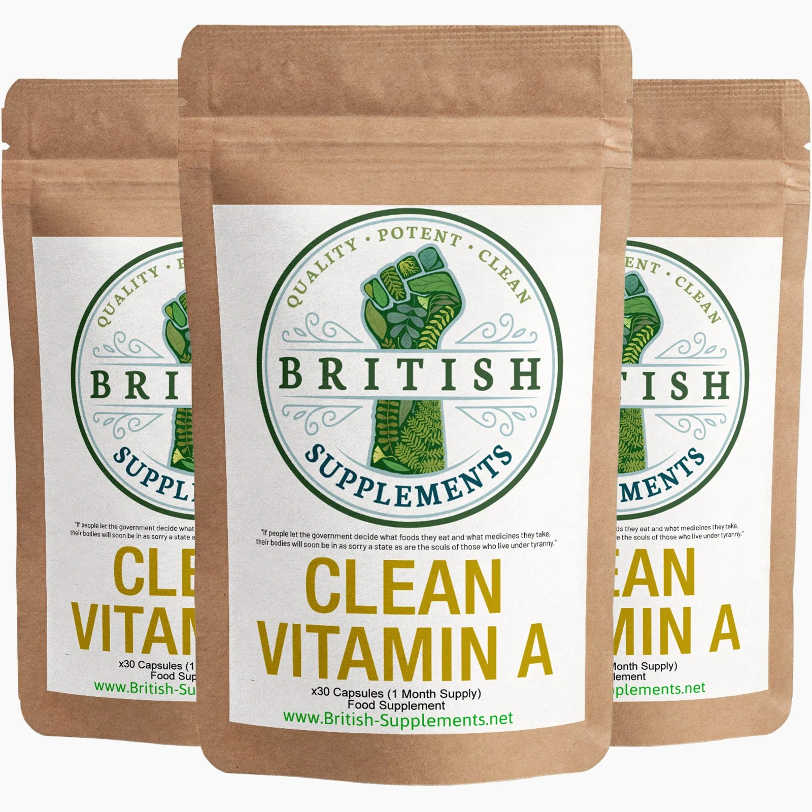 Clean Genuine Vitamin A Supplement