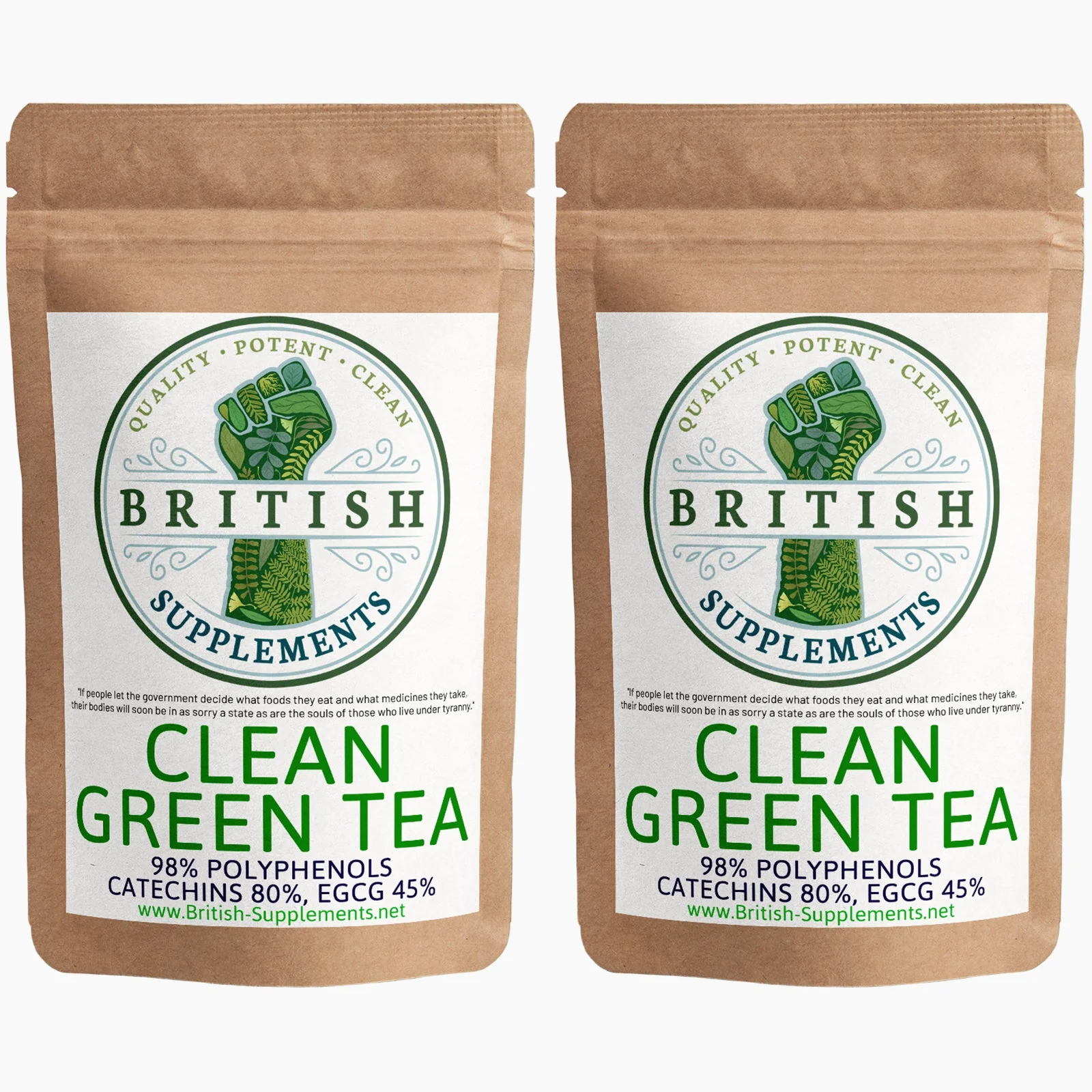 Clean Genuine Green Tea Extract (Polyphenols 916mg Catechins 748mg ,EGCG 420mg) - Image 6