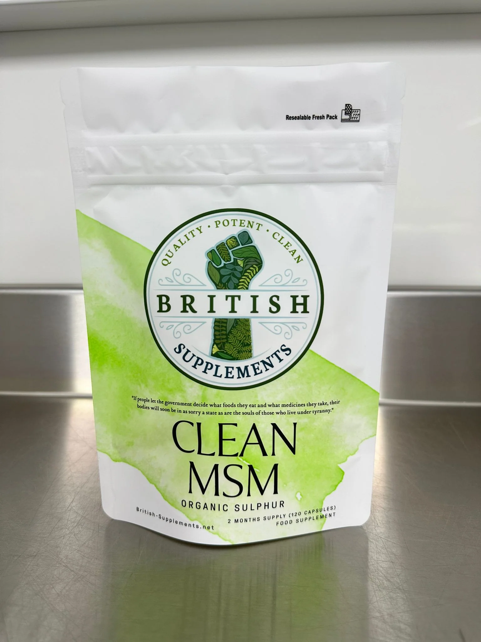 Clean Genuine MSM (Methylsulfonylmethane, Sulphar) 1,400mg Supplement - Image 3