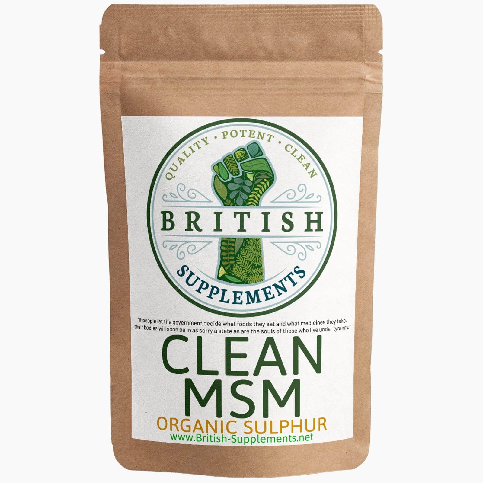 Clean Genuine MSM (Methylsulfonylmethane, Sulphar) 1,400mg Supplement - Image 7