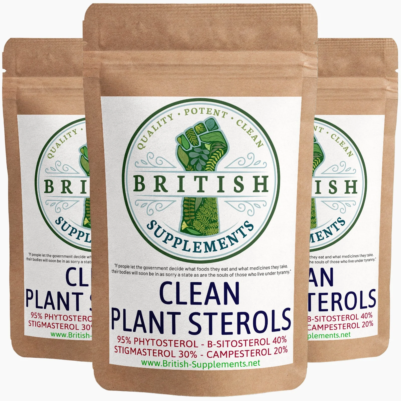 Clean plant sterols 95% Phytosterol