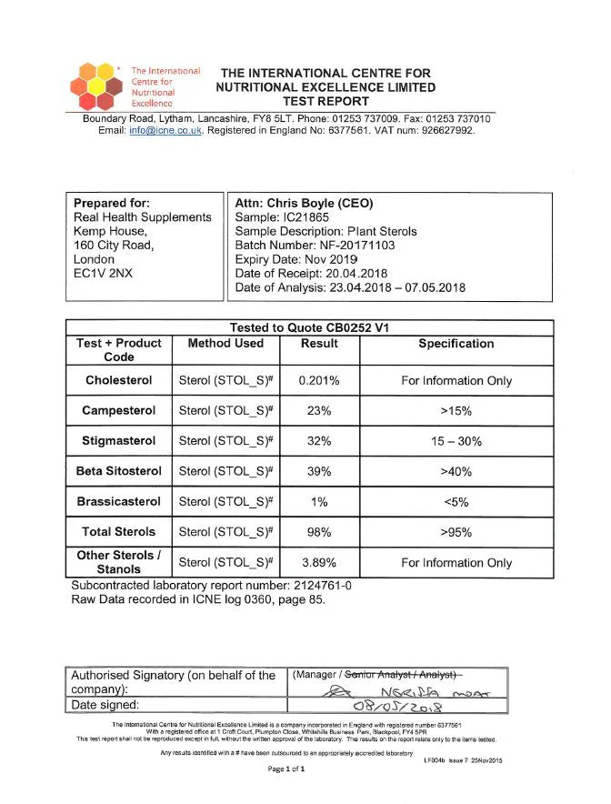 Clean plant sterols 95% Phytosterol - Image 11
