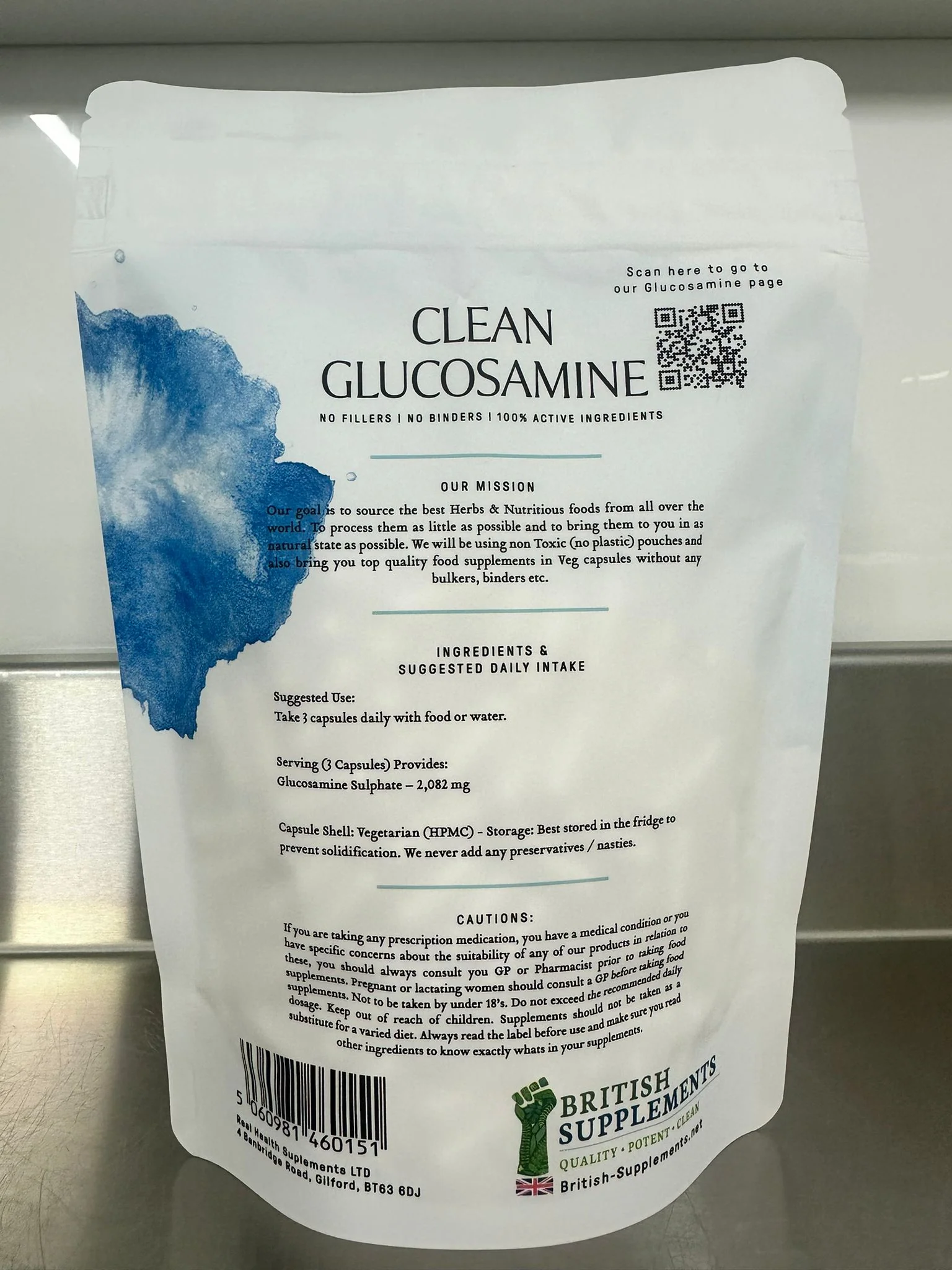 Clean Genuine Vegetarian Glucosamine in Veg Capsules - Image 4