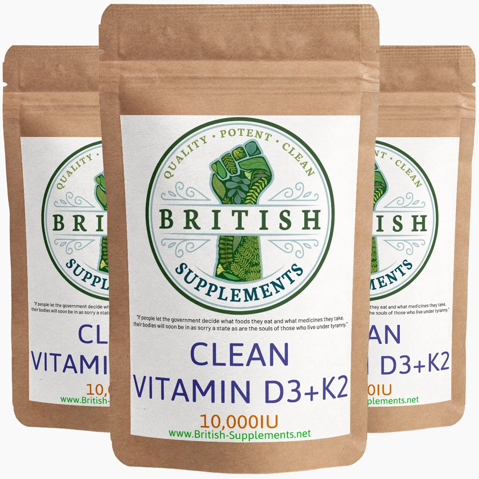Clean Genuine Vitamin D3+K2