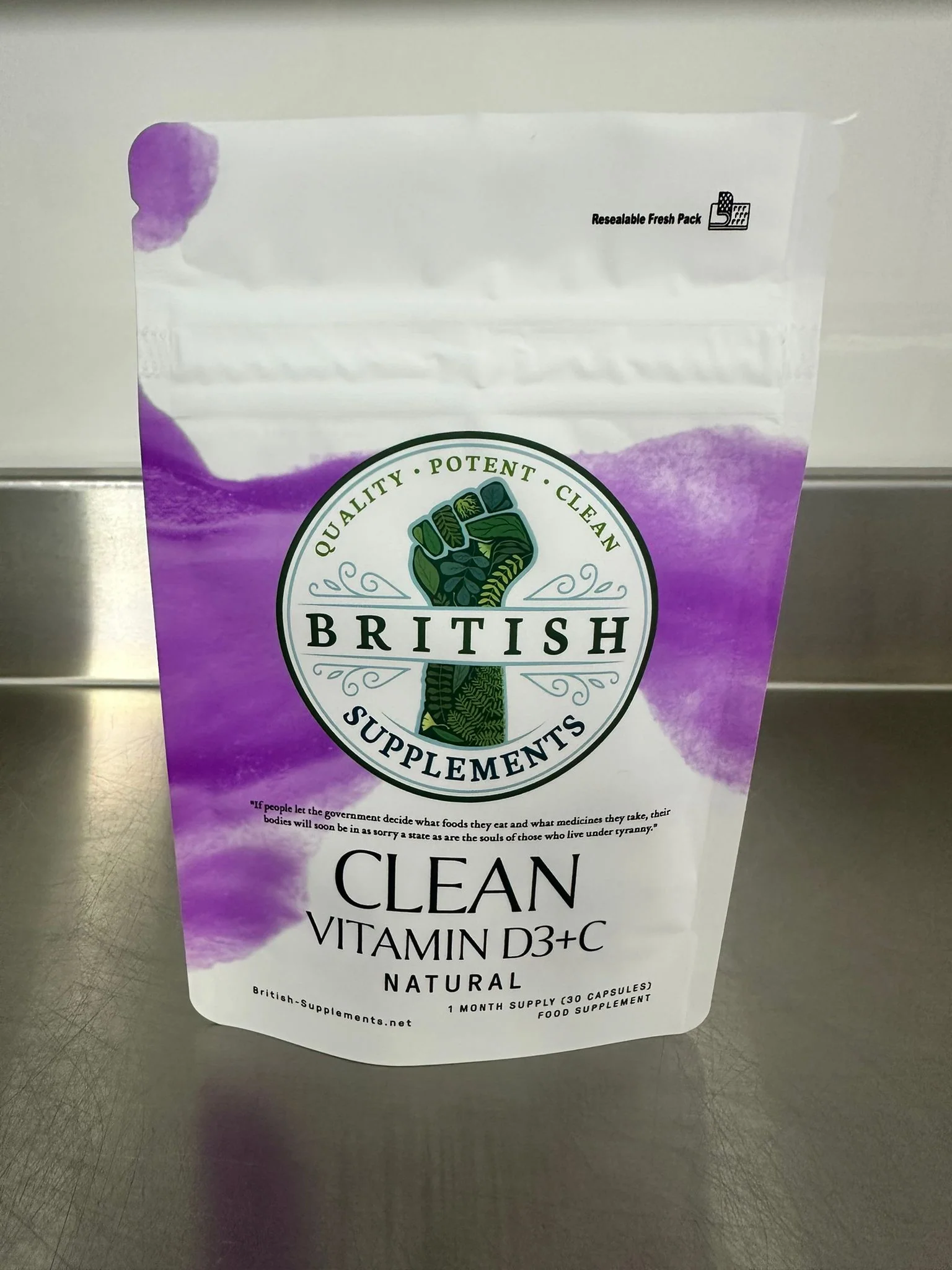 Clean Vitamin D3 + Natural Vitamin C - Image 2