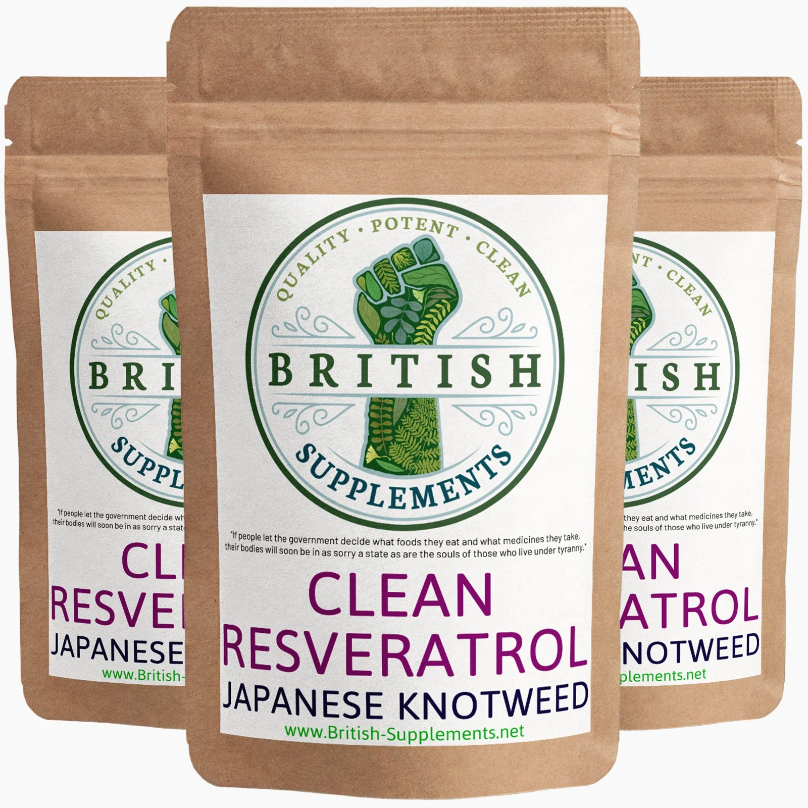 Clean Genuine Trans Resveratrol 340.8mg + 38.6mg uptake blend