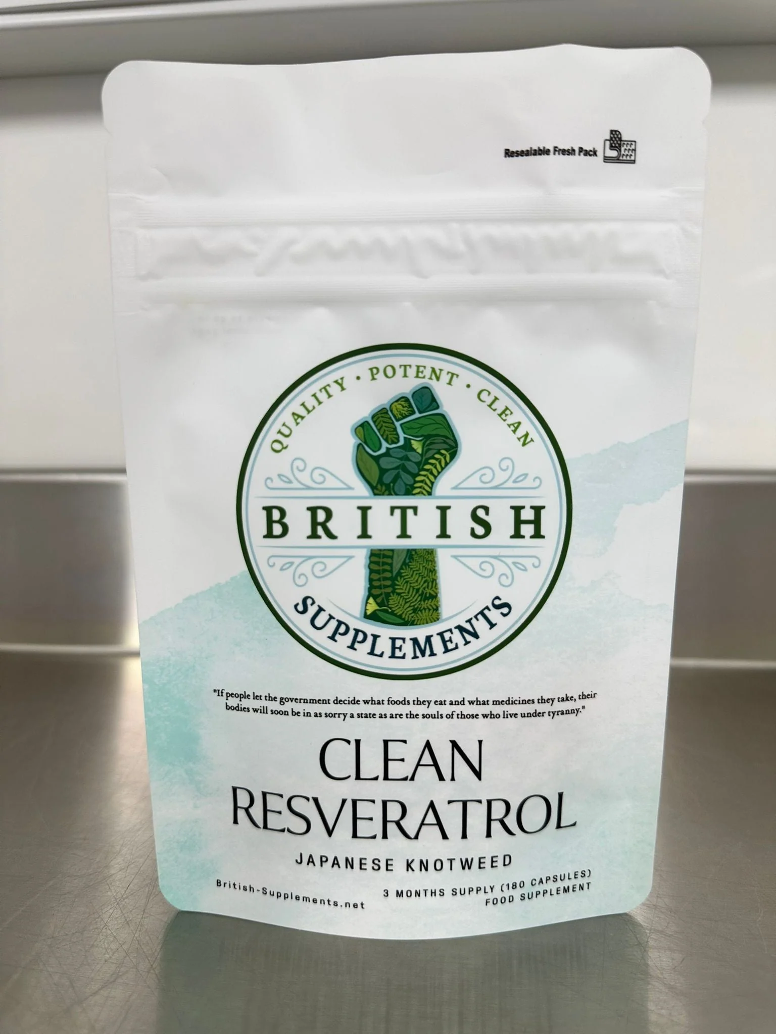Clean Genuine Trans Resveratrol 340.8mg + 38.6mg uptake blend - Image 4