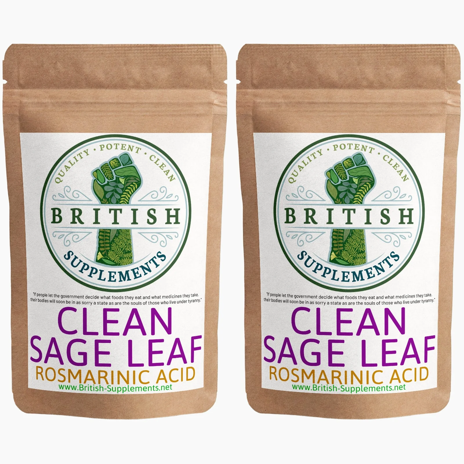 Clean Genuine Sage Leaf Extract 2,940mg (14.7mg Rosmarinic Acid) - Image 6