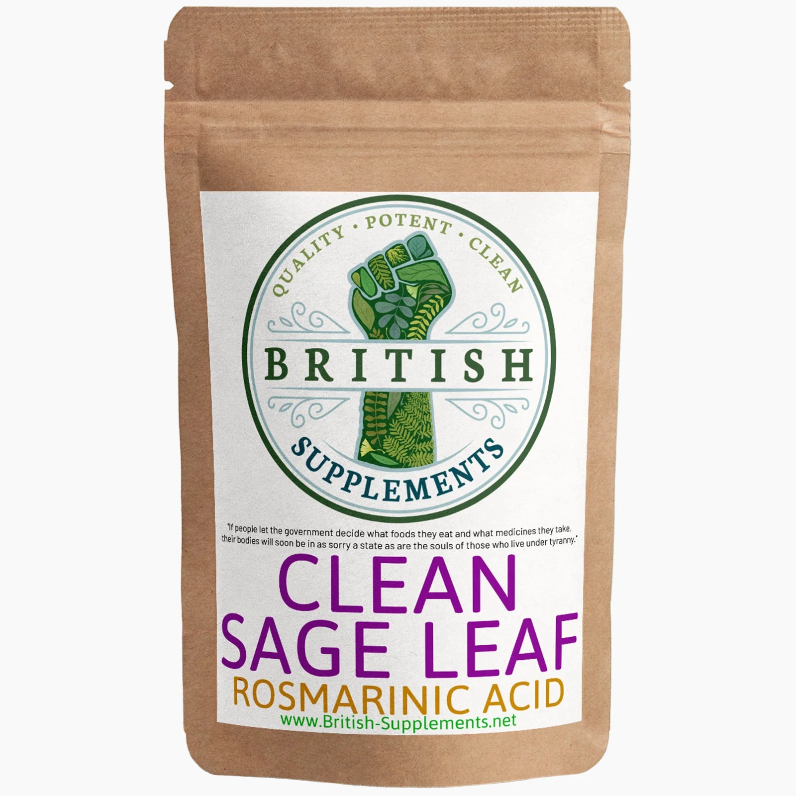 Clean Genuine Sage Leaf Extract 2,940mg (14.7mg Rosmarinic Acid) - Image 7