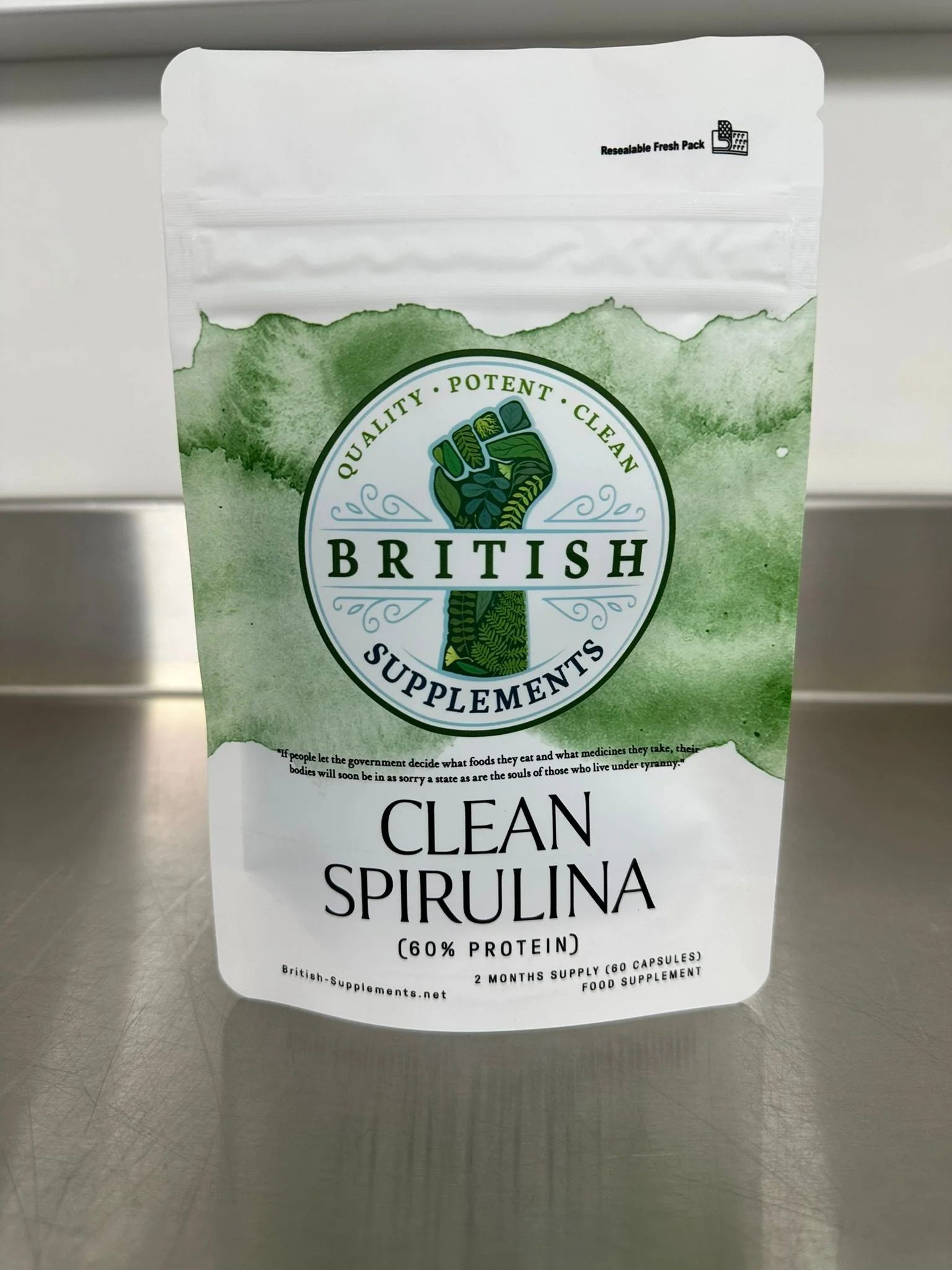 Clean Spirulina 671.4mg (60% Protein) + Uptake Blend - Image 3