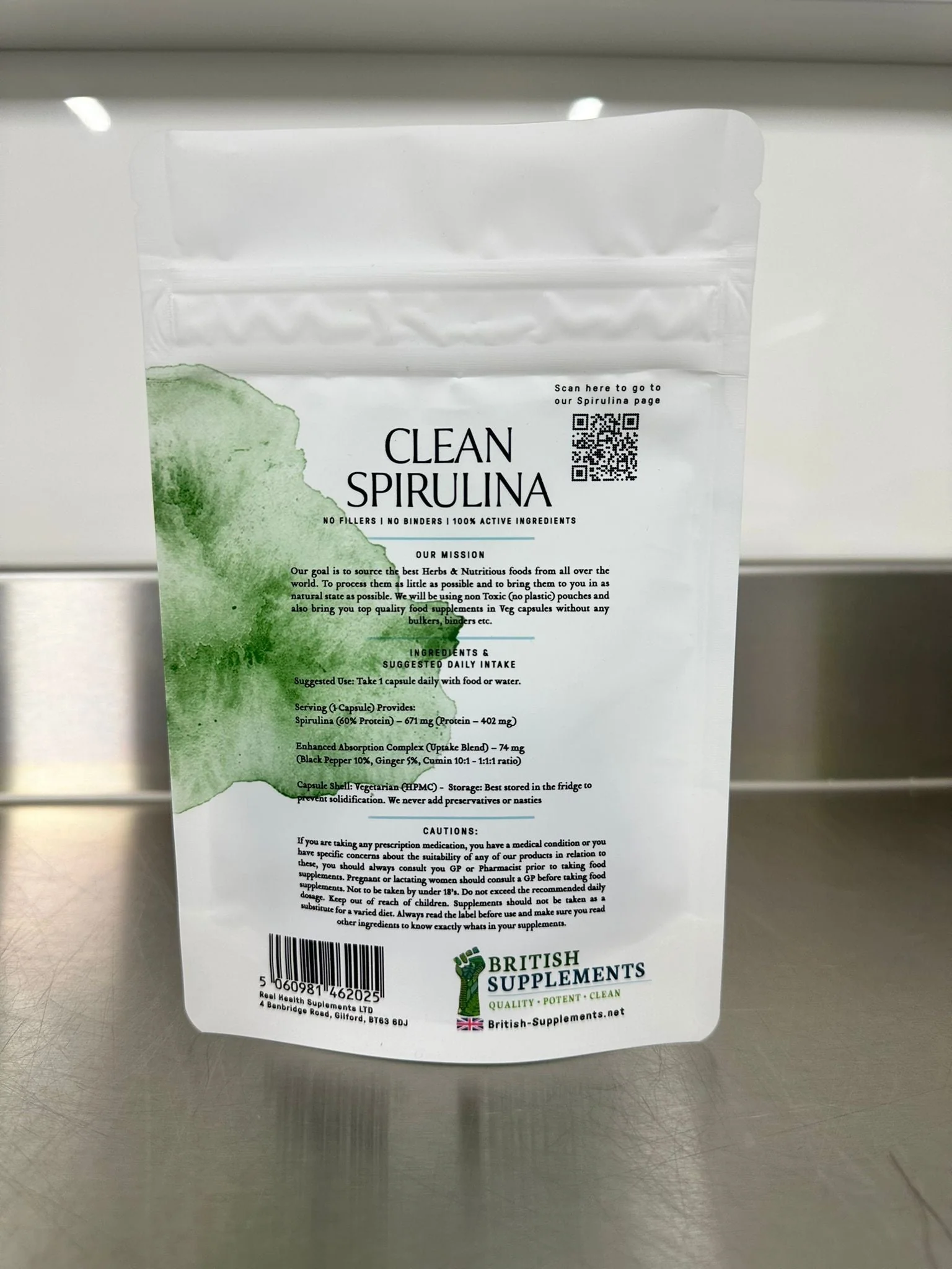 Clean Spirulina 671.4mg (60% Protein) + Uptake Blend - Image 5